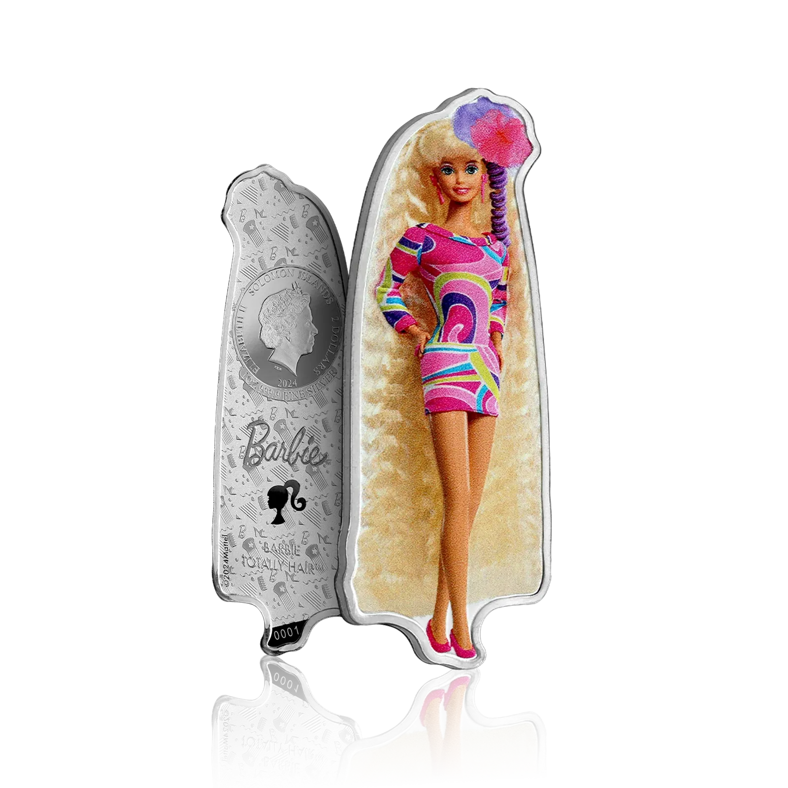 1 Oz Silver PAMP Totally Hair Barbie (2024) 4